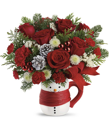 Send a Hug Snowman Mug