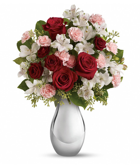 Crazy for You Bouquet with Red Roses