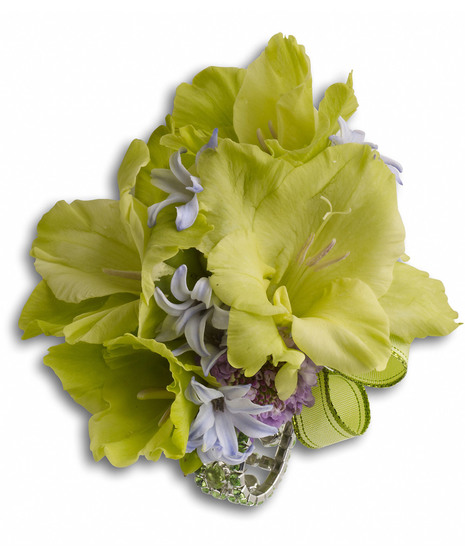 Soft Green Glamour Wristlet