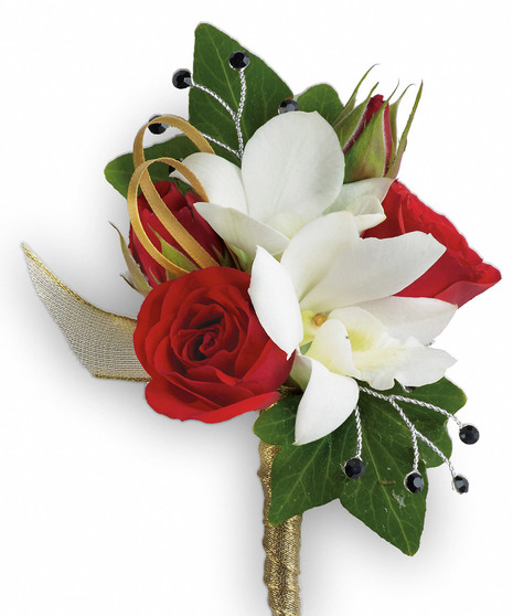 Star Studded Boutonniere