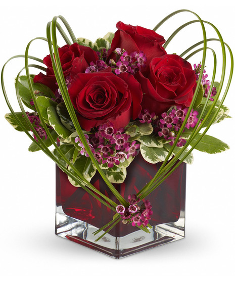 Sweet Thoughts Bouquet with Red Roses